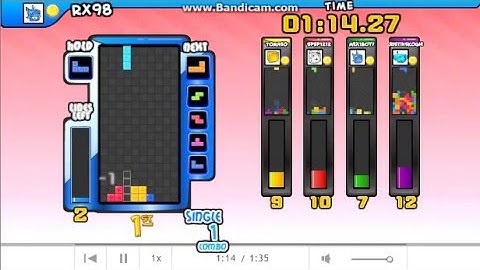 Tetris Friends: Sprint 5P (1:17:96)