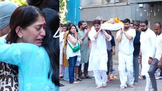 Download Lagu Arjun Bijlani, Neha Swami Emotional at Father last rites, Neha Sharma Others Reached for Funeral MP3