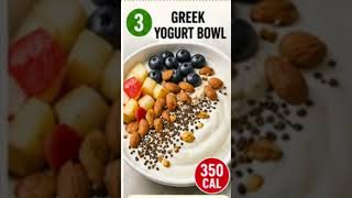 Creamy Greek Yogurt Bowl 💪🍓 #HealthyBreakfast #HighProtein #healthysnacks #cleaneating