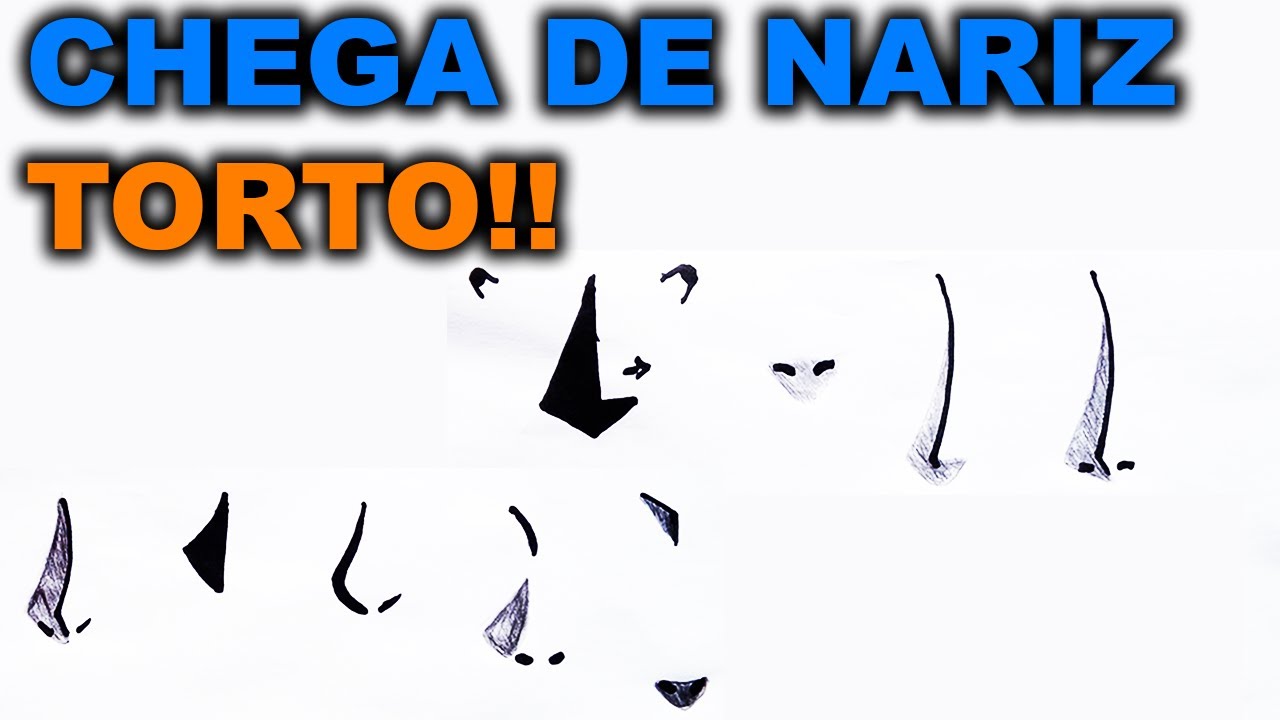 CHEGA DE NARIZ TORTO!!! Como Desenhar Nariz De Anime 😁😁 - YouTube