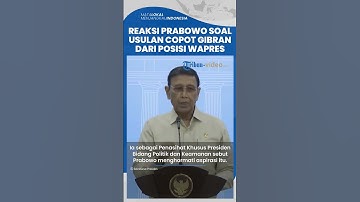 Respons Presiden Prabowo soal Usulan Forum Purnawirawan TNI-Polri untuk Copot Wapres Gibran