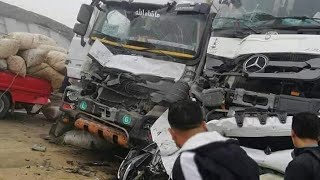 شاهد ||أفظع حادث مؤسف الكيلو 57 طريق الإسكندرية مطروح - Kalam Tube