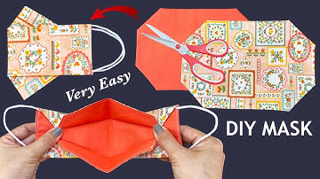 New Style Very Easy 3D Mask! Diy Breathable Face Mask No Fog On Glasses Easy Pattern Sewing Tutorial