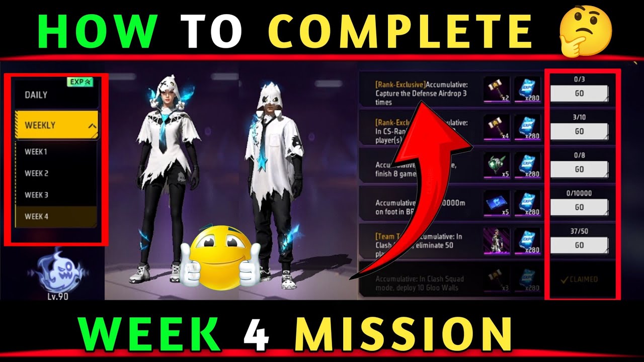 HOW TO COMPLETE NEW BOOYAH PASS MISSION | WEEK 4 MISSION KAISE PURA KAREN | S 36 BOOYAH PASS MISSION