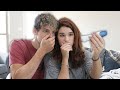 taking our first pregnancy test...