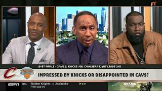 FIRST TAKE | Knicks in 4! - Perkins slams J-Will for not believing Jalen Brunson can sweep Cavaliers
