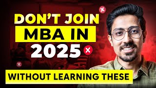 5 Skills every average student must learn before MBA in 2025 | Pre MBA Skills + Resources