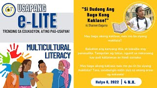 Multicultural Literacy Si Dudong Ang Bago Kong Kaklase