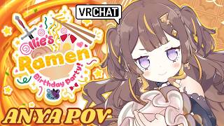 【VRChat #OlliesRamenParty】HAPPY BIRTHDAY TO THE SWEETEST ZOMBIE!【hololive holoro | Anya Melfissa】