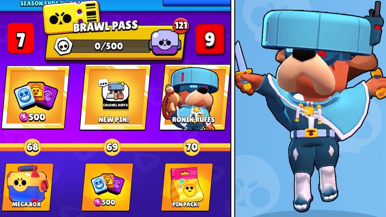 UNLOCKING the Whole BRAWL PASS and I Get COLONEL RUFFS & More! Brawl ...