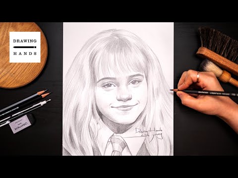 Drawing Sketch Harry Potter - Hermione [Drawing Hands]