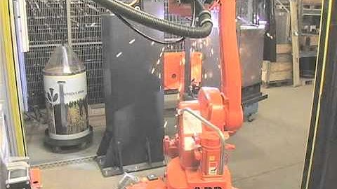 ABB cellule Double - Two axes positioners with Abb welding Robot