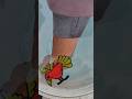 Interesting 🤔 Flying 🪽 Bird Drawing 🤩 | Making On Hand 👏 | Float On water 🌊🌊 #shorts #viral #art