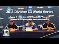 2018 D-III World Series Game 2: Misericordia postgame