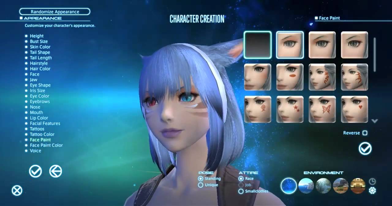 final fantasy xiv character creation themes