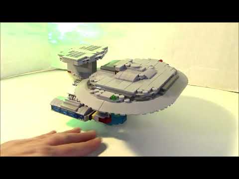 STAR TREK TNG NEBULA CLASS STARSHIP MOC by BWTMT Brickworks