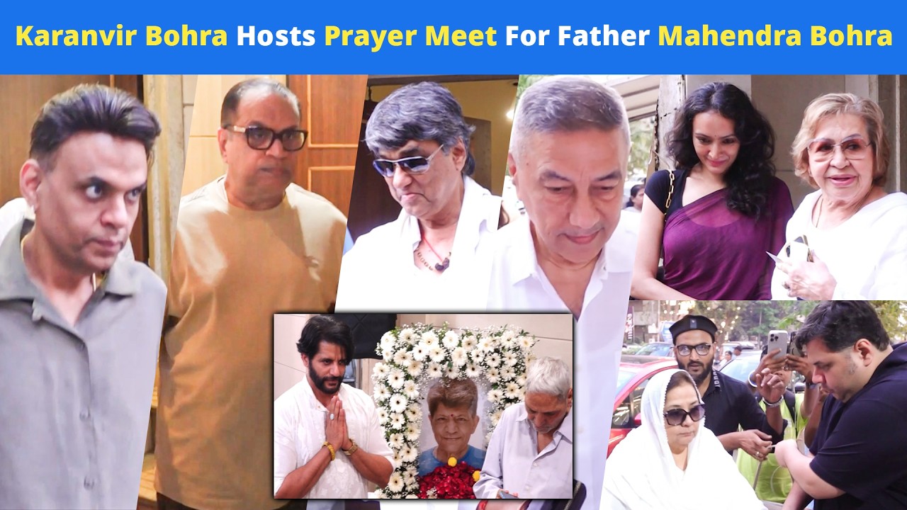 Karanvir Bohra’s Father Mahendra Bohra’s Prayer Meet: Celebs Arrive To Pay Their Respects