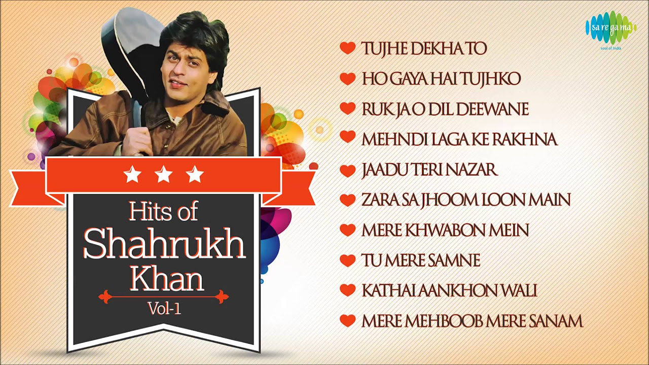 Best Of Shahrukh Khan   Dilwale Dulhania Le Jayenge   SRK Famous Songs   Vol 1