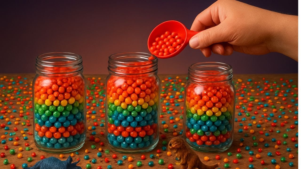 Reverse Beads Relaxing ASMR | Soft Color Movement and Satisfying Plastic Tapping Sounds