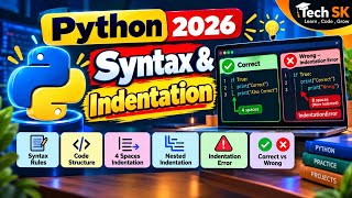 Python Syntax & Indentation  | Python Syntax Explained | Indentation in Python |Python Tutorial 2026 Update