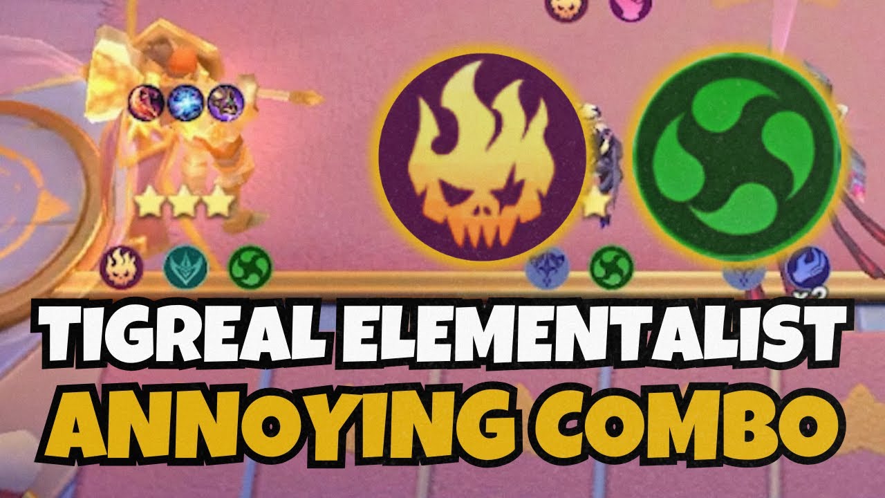 TIGREAL ELEMENTALIST WITH INFERNO FIEND ANNOYING COMBO | MLBB MAGIC CHESS BEST SYNERGY