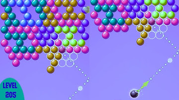 New Bubble Shooter Game Play Level 205-206 Game Play Bubble Shooter Android #youtube