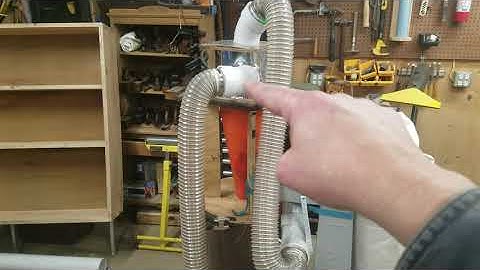 Cyclonic 2-stage traffic cone dust collection system