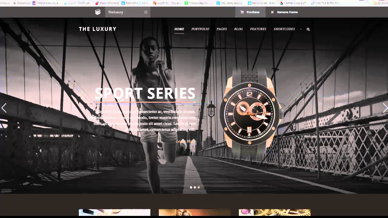 The Luxury - Темная/Легкая Быстро реагирующая Тема WordPress