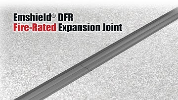 EMSEAL Emshield® DFR Fire-Rated Deck & Floor Expansion Joint