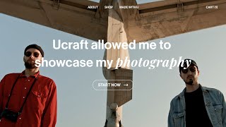 Create a Photography Website | Ucraft
