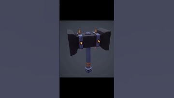 #stylized #lowpoly #hammer #modeling #texturing #mobilegames #maya #zbrush #substancepainter