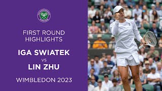 Swiatek Sweeps Past Zhu | Iga Swiatek vs Lin Zhu | Match Highlights | Wimbledon 2023 screenshot 5