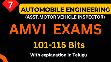 AMVI exam - Asst motor vehicle inspector ,class -7,#Amvi material,#AMVIPYQS