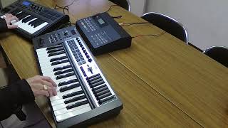 Blue & White ( オリジナル ) Roland PCR-300 M-AUDIO Axiom25 KAWAI ACR-20