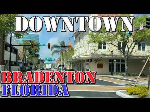 Bradenton - Florida - 4K Downtown Drive