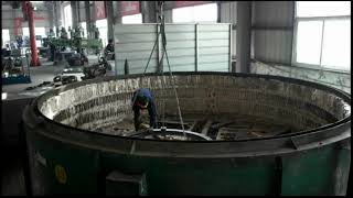 Step 8 Wanda slewing bearing heat treatment tempering