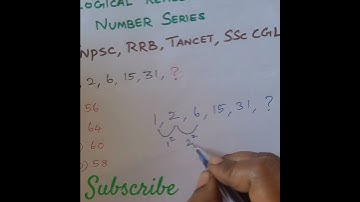 Number series in tamil #numberseries #shorts #tnpsc #tancet #ssccgl