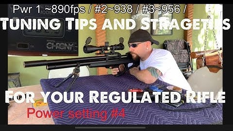 Tuning Guide for the FX Wildcat MK3 and any adjustable regulated rifle
