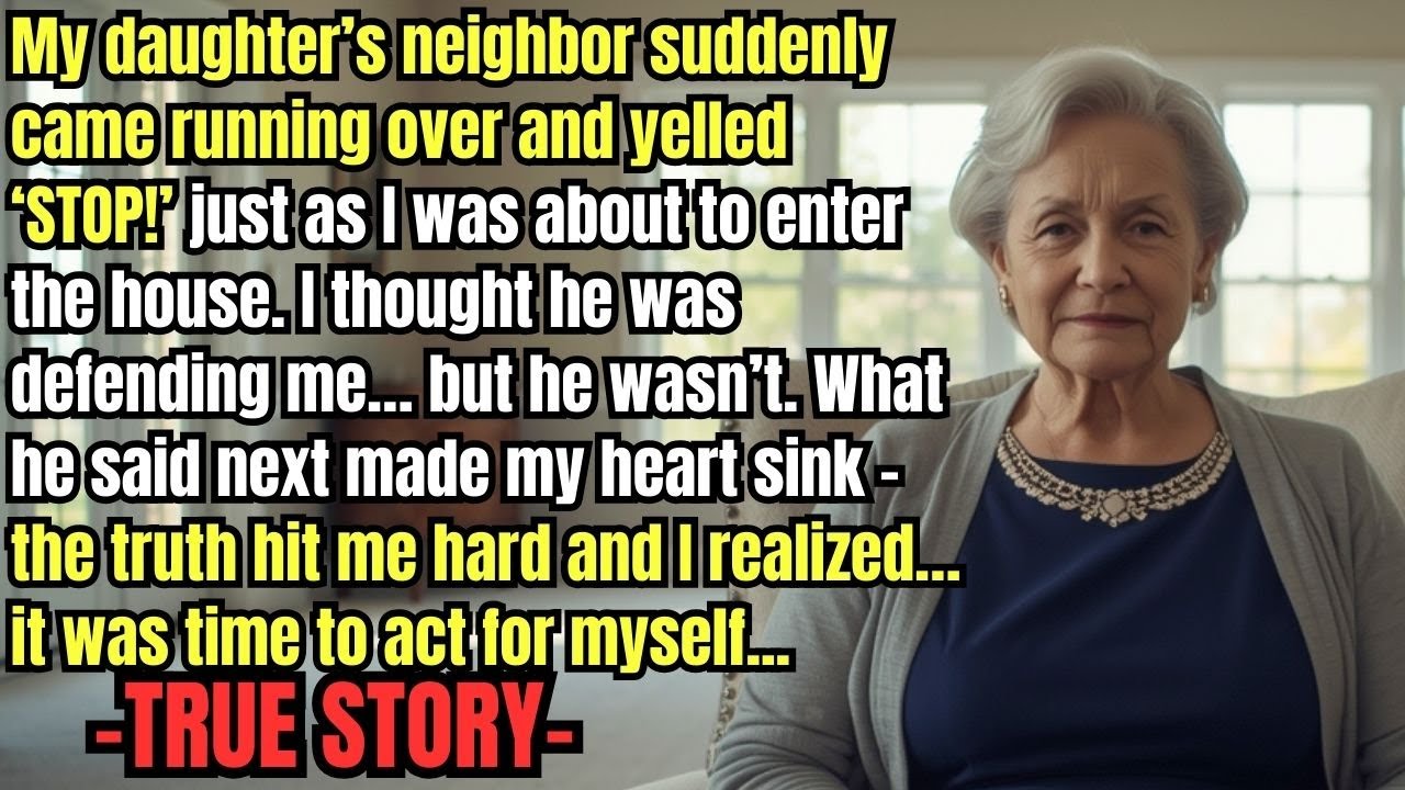 I was standing on my daughter’s porch holding a box of her childhood memories when her neighbor screamed my name. “Stop. Do not go in there yet.” Clara had just spent five minutes telling me I...