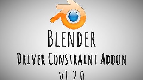 Blender - Driver Constraint Addon