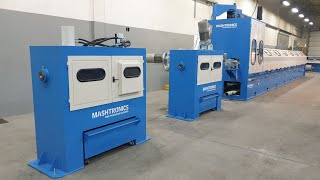 Wire Drawing Machine MBK-7/630. First test in Mashtronics factory