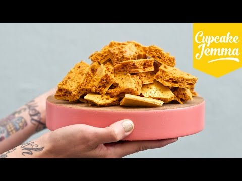 Super easy Honeycomb/Cinder Toffee recipe | Cupcake Jemma