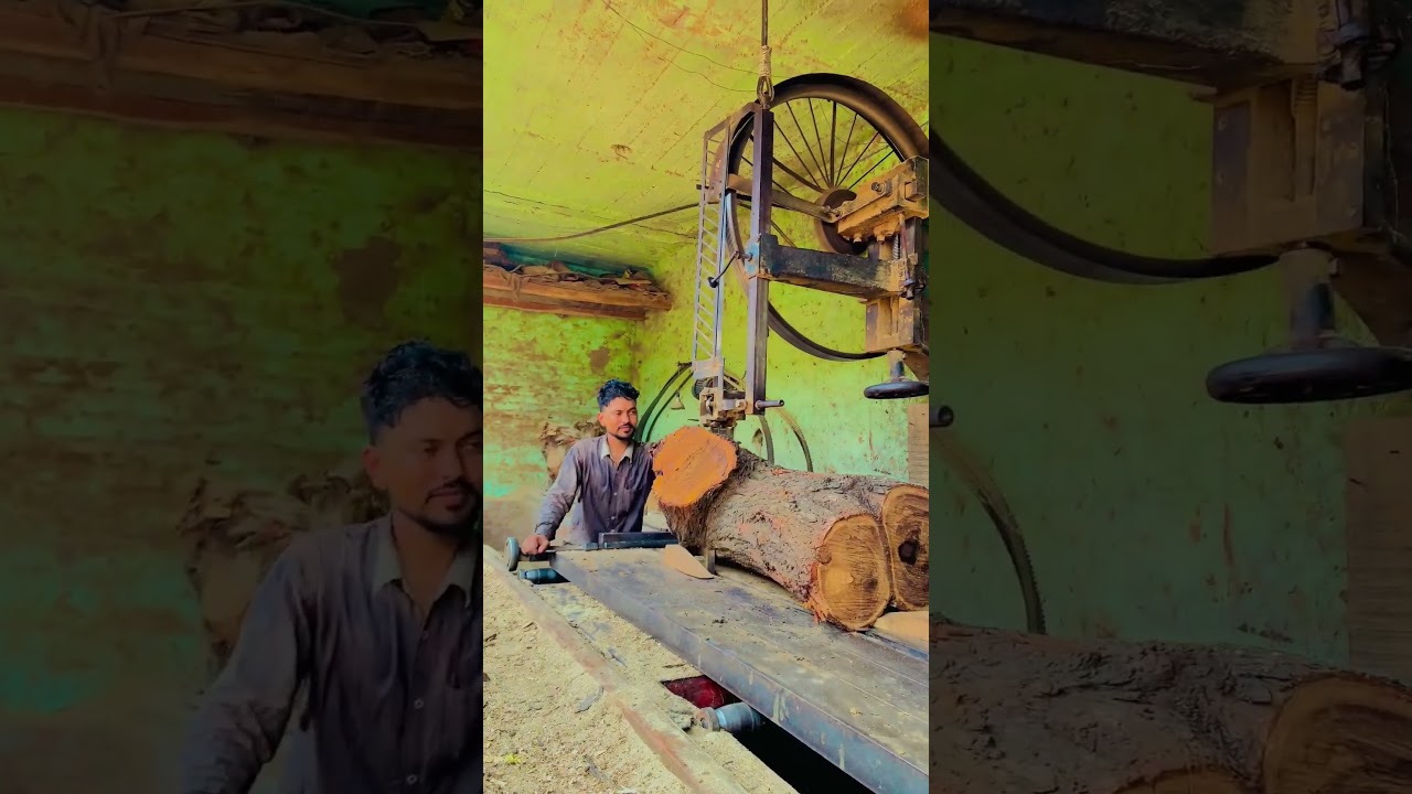 hard work 💪🪵 wood cutting 