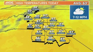 Expect above-normal temperatures Tuesday afternoon