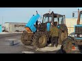 Запуск трактора МТЗ-1221В по морозцу
