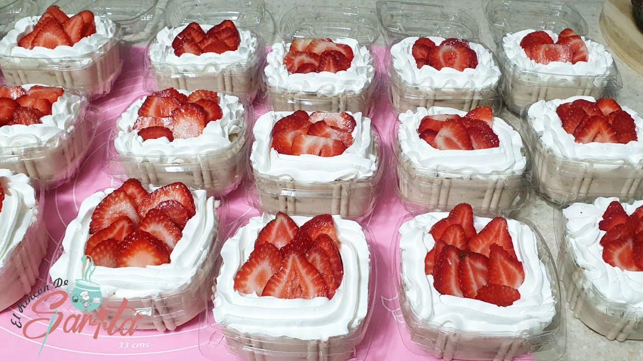 Carlota de Fresas con Crema con galletas marías #reposteandoconsarita