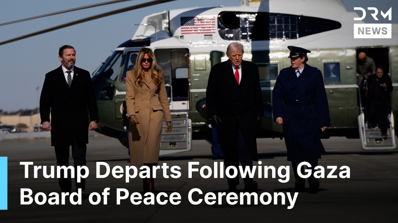 FULL DEPARTURE: Trump Leaves After Inaugurating Gaza Board of Peace Meeting | DRM News | AC1F