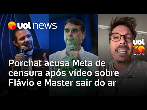 Porchat accuses Meta of censorship after video about Flávio Bolsonaro, Master, and Lagoinha Churc...