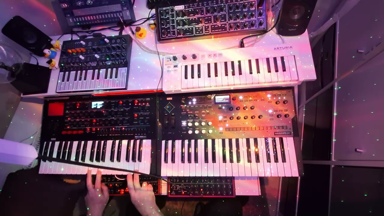  Edge,Roland Fantom 06, Korg Modwave MK2, Korg Wavestate MK2, Close your eyes...  synth Jam 