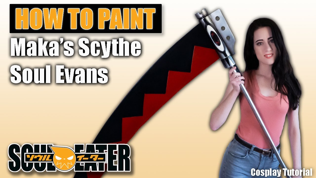 How to Paint Maka's Demon Scythe (Soul Evans) from the anime Soul Eater | Cosplay Tutorial